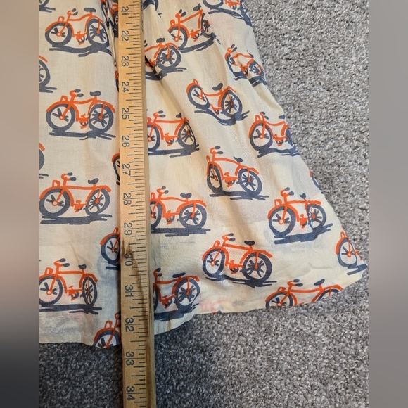Anthropologie Post Mark Bike Lane Cotton Dress Size US 2 Whimsical Layer Cottage - Picture 4 of 14
